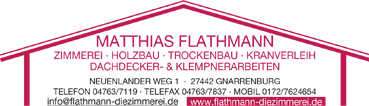 Zimmerei Matthias Flathmann - Logo